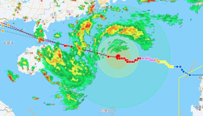 深圳台风网台风路径图消息：受“摩羯”影响深圳铁路部分列车调整运行区段或停运