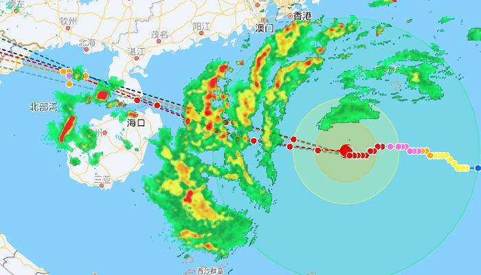 广东台风路径实时发布系统11号：广东部分沿海将出现50到150厘米风暴增水