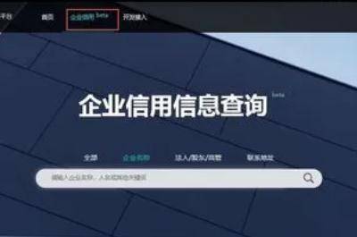 信用中国怎么查询企业征信